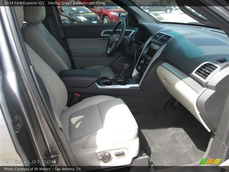 Sterling Gray / Medium Light Stone 2014 Ford Explorer XLT