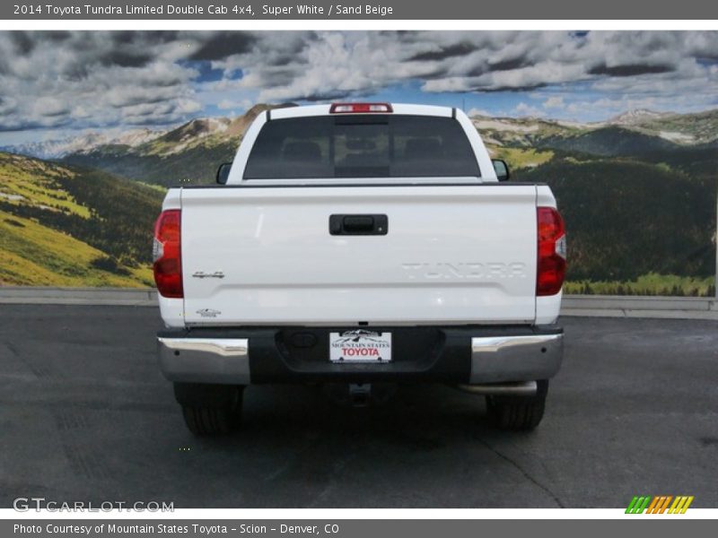 Super White / Sand Beige 2014 Toyota Tundra Limited Double Cab 4x4