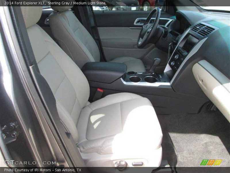 Sterling Gray / Medium Light Stone 2014 Ford Explorer XLT