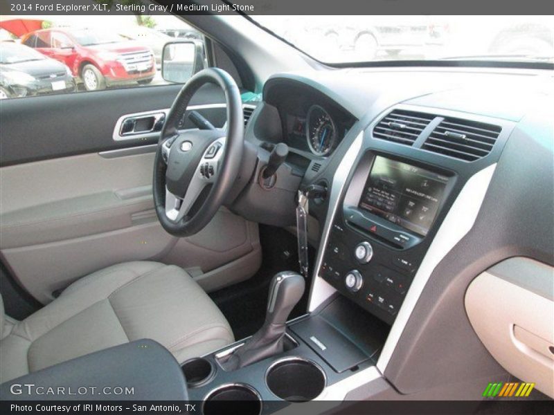 Sterling Gray / Medium Light Stone 2014 Ford Explorer XLT