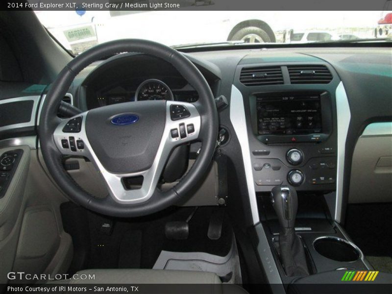 Sterling Gray / Medium Light Stone 2014 Ford Explorer XLT