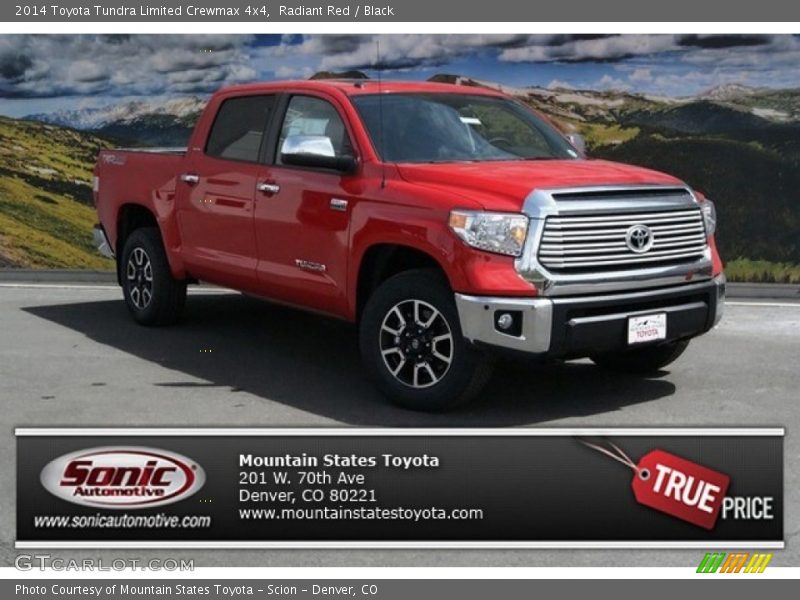 Radiant Red / Black 2014 Toyota Tundra Limited Crewmax 4x4
