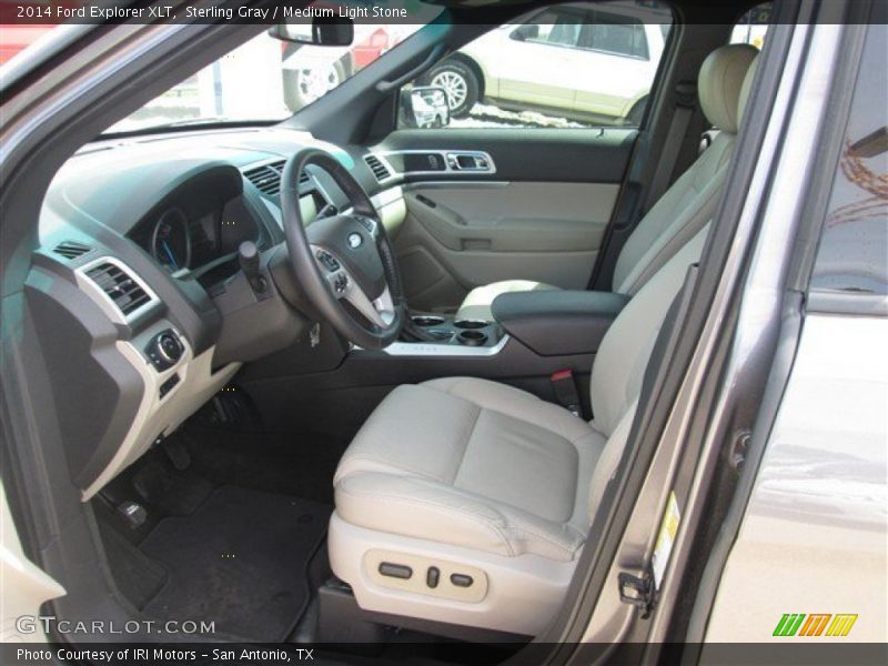 Sterling Gray / Medium Light Stone 2014 Ford Explorer XLT