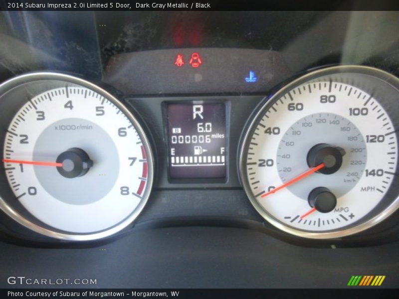 Dark Gray Metallic / Black 2014 Subaru Impreza 2.0i Limited 5 Door