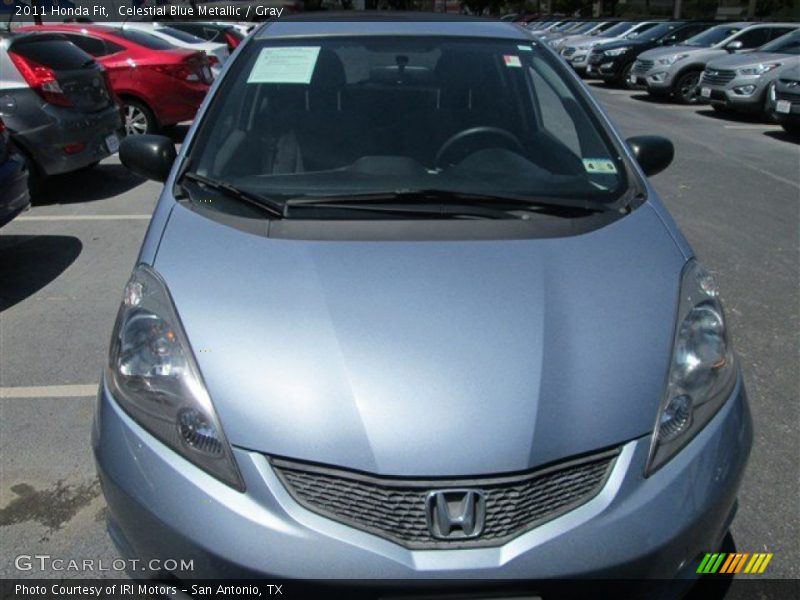 Celestial Blue Metallic / Gray 2011 Honda Fit