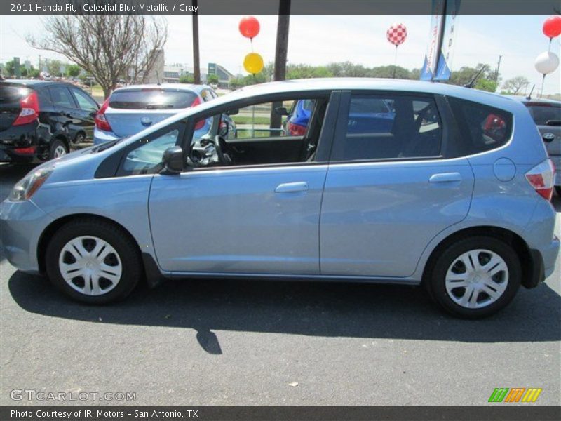 Celestial Blue Metallic / Gray 2011 Honda Fit