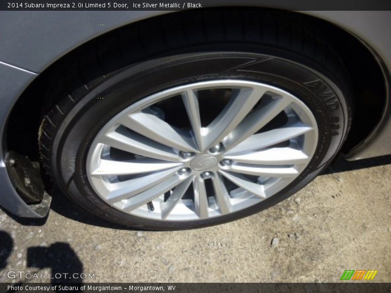 Ice Silver Metallic / Black 2014 Subaru Impreza 2.0i Limited 5 Door
