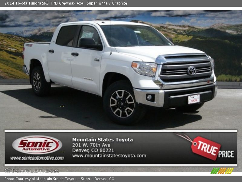 Super White / Graphite 2014 Toyota Tundra SR5 TRD Crewmax 4x4