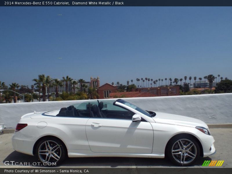 Diamond White Metallic / Black 2014 Mercedes-Benz E 550 Cabriolet