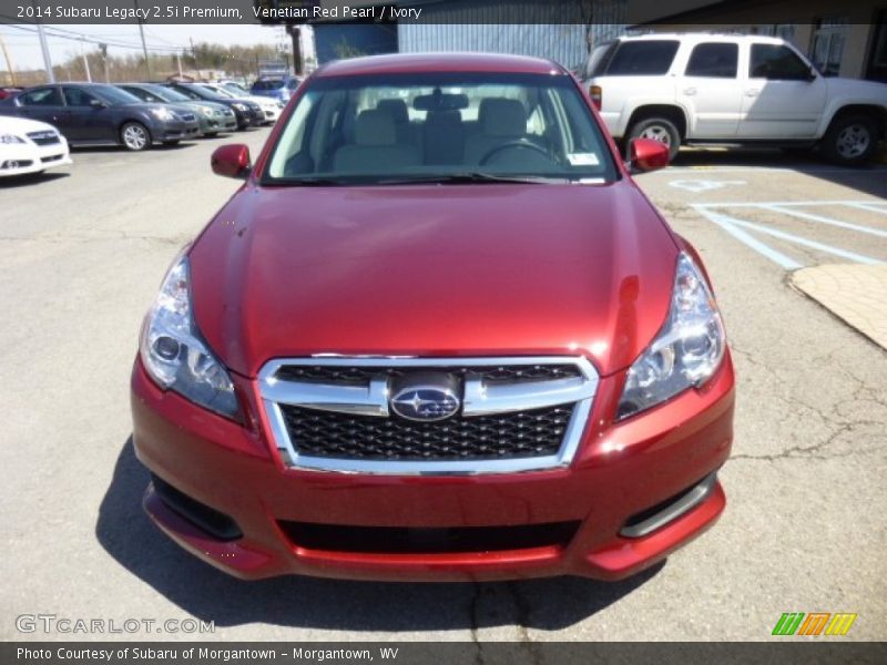 Venetian Red Pearl / Ivory 2014 Subaru Legacy 2.5i Premium