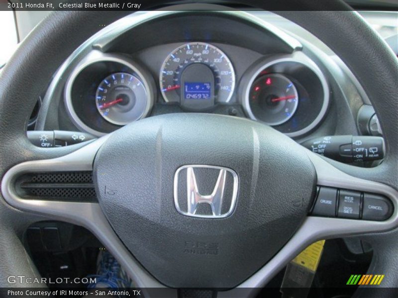 Celestial Blue Metallic / Gray 2011 Honda Fit