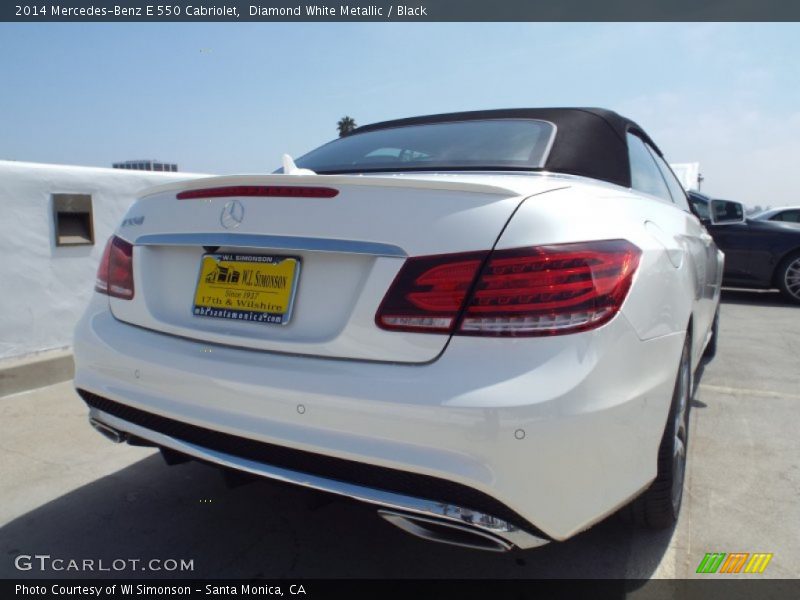 Diamond White Metallic / Black 2014 Mercedes-Benz E 550 Cabriolet