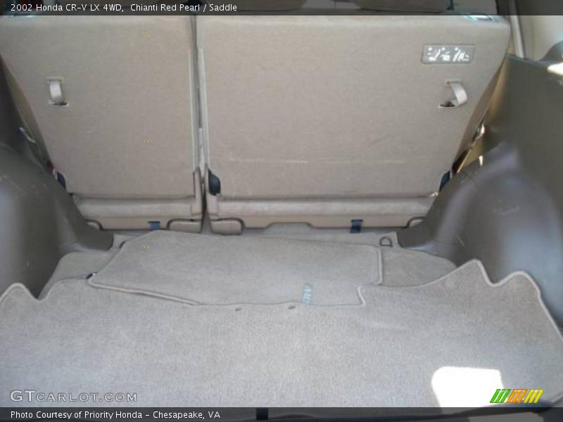 Chianti Red Pearl / Saddle 2002 Honda CR-V LX 4WD