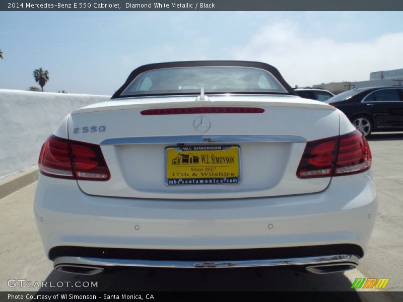 Diamond White Metallic / Black 2014 Mercedes-Benz E 550 Cabriolet