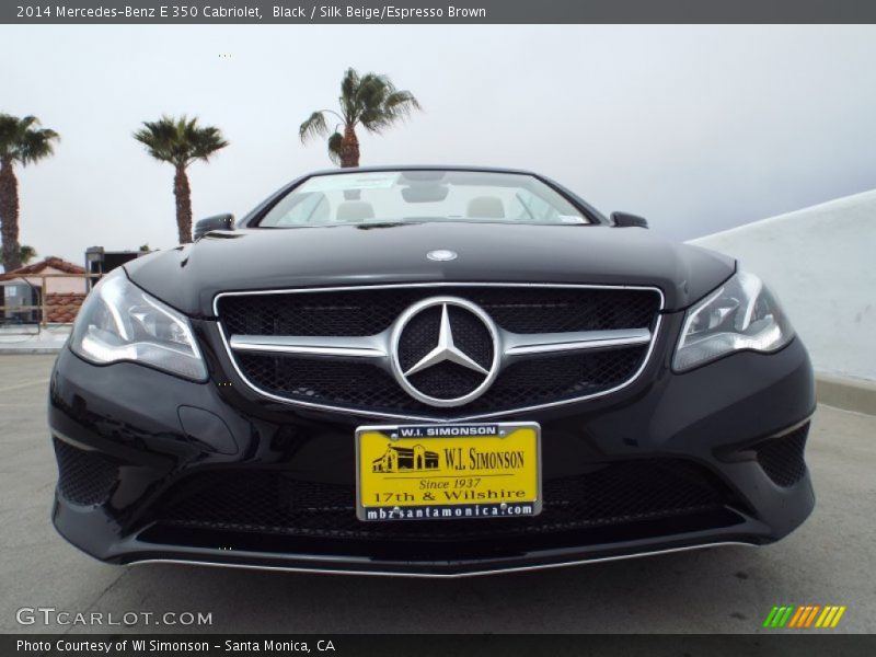 Black / Silk Beige/Espresso Brown 2014 Mercedes-Benz E 350 Cabriolet