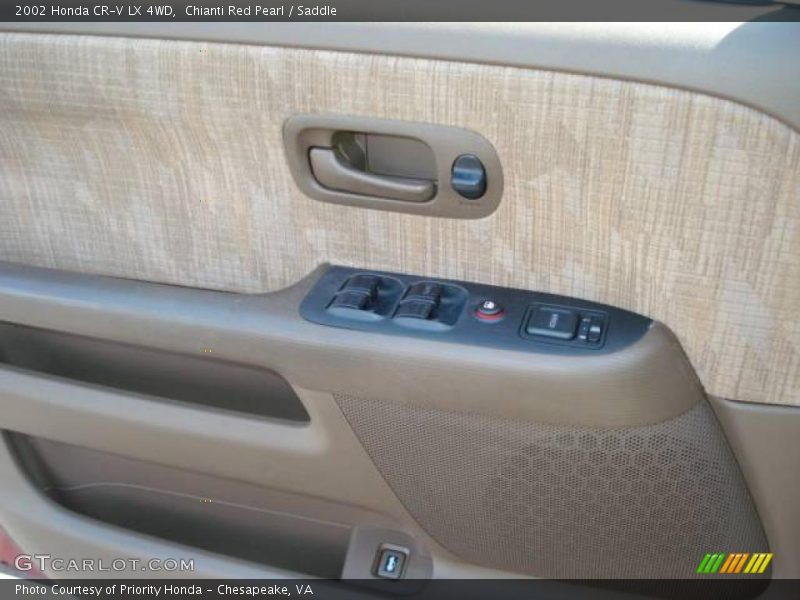 Chianti Red Pearl / Saddle 2002 Honda CR-V LX 4WD
