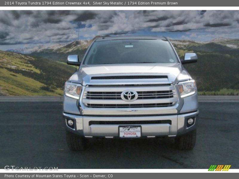Silver Sky Metallic / 1794 Edition Premium Brown 2014 Toyota Tundra 1794 Edition Crewmax 4x4