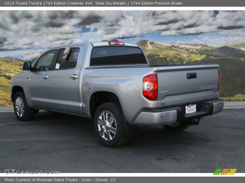 Silver Sky Metallic / 1794 Edition Premium Brown 2014 Toyota Tundra 1794 Edition Crewmax 4x4