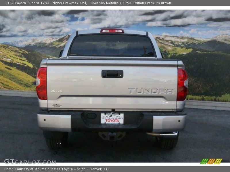 Silver Sky Metallic / 1794 Edition Premium Brown 2014 Toyota Tundra 1794 Edition Crewmax 4x4