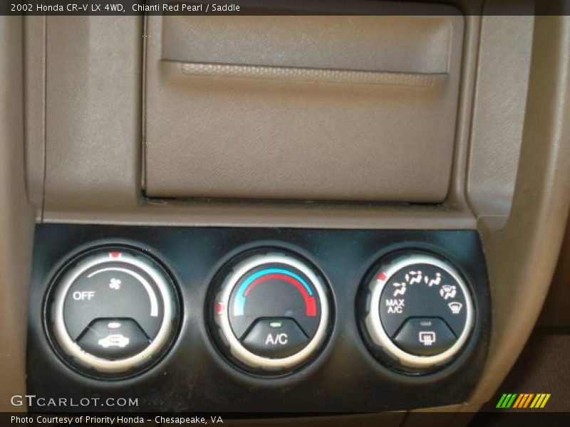Chianti Red Pearl / Saddle 2002 Honda CR-V LX 4WD