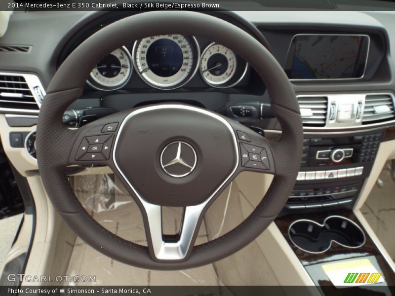 Black / Silk Beige/Espresso Brown 2014 Mercedes-Benz E 350 Cabriolet