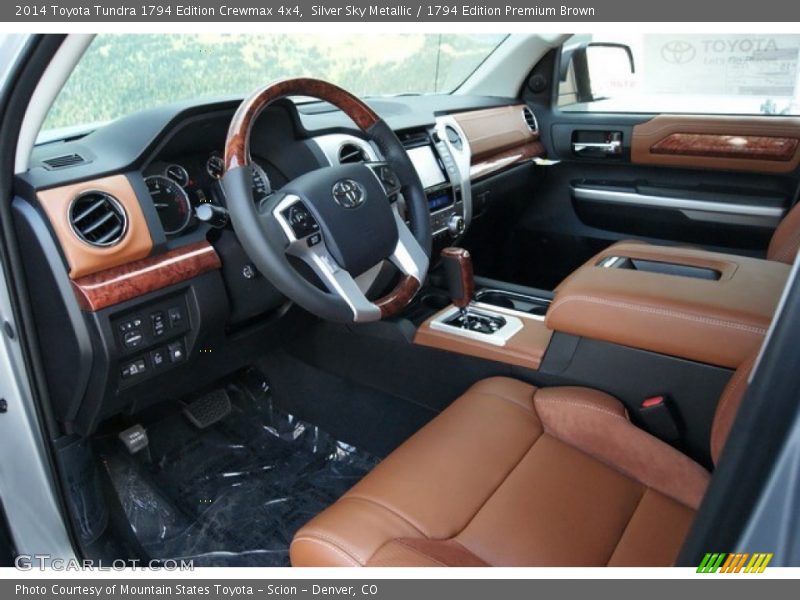 Silver Sky Metallic / 1794 Edition Premium Brown 2014 Toyota Tundra 1794 Edition Crewmax 4x4