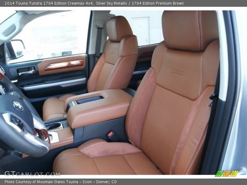 Silver Sky Metallic / 1794 Edition Premium Brown 2014 Toyota Tundra 1794 Edition Crewmax 4x4