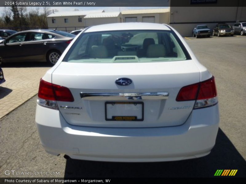 Satin White Pearl / Ivory 2014 Subaru Legacy 2.5i