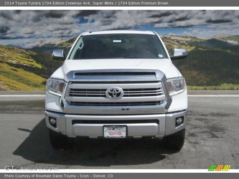 Super White / 1794 Edition Premium Brown 2014 Toyota Tundra 1794 Edition Crewmax 4x4