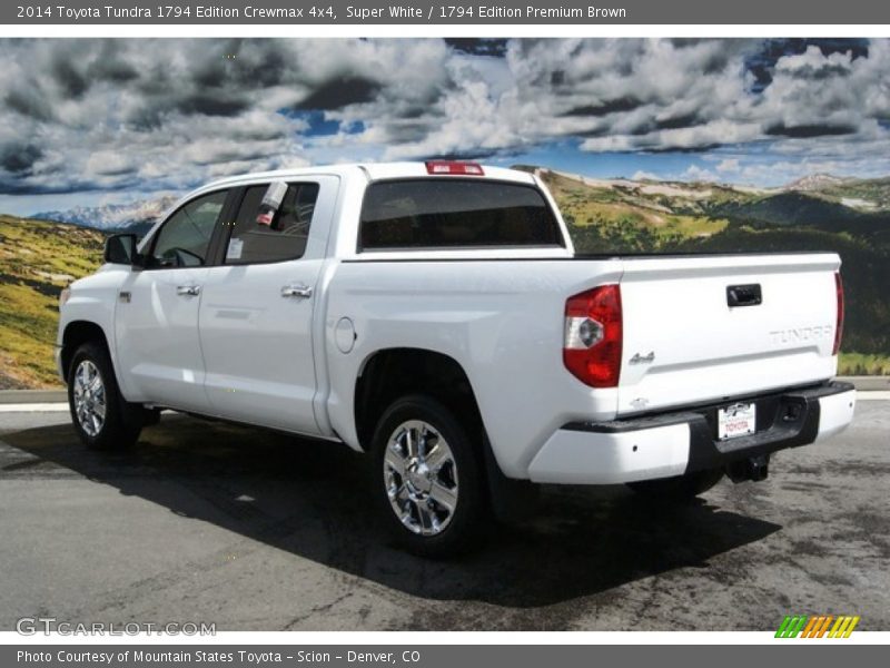 Super White / 1794 Edition Premium Brown 2014 Toyota Tundra 1794 Edition Crewmax 4x4