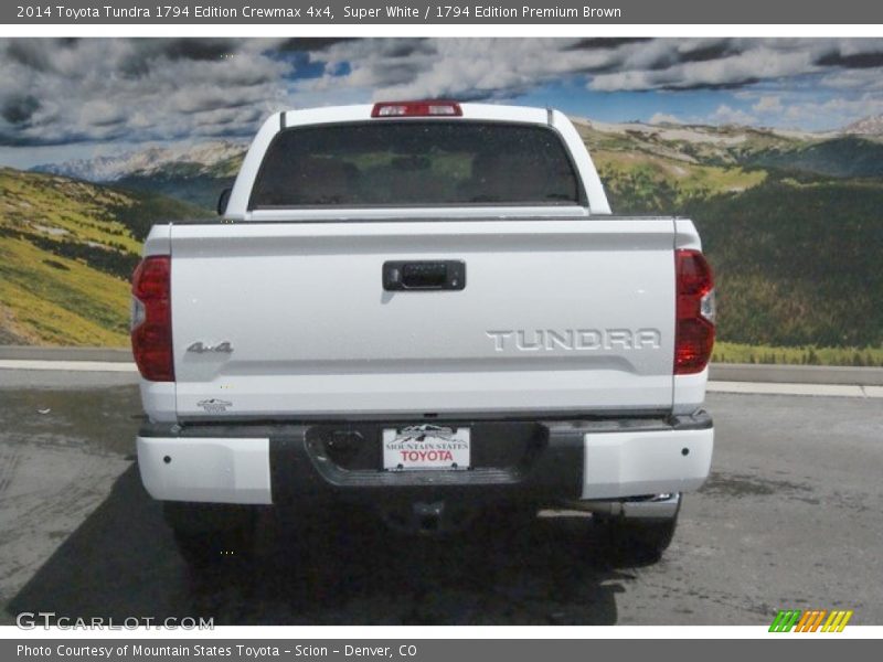 Super White / 1794 Edition Premium Brown 2014 Toyota Tundra 1794 Edition Crewmax 4x4