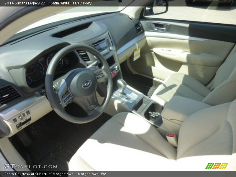 Satin White Pearl / Ivory 2014 Subaru Legacy 2.5i