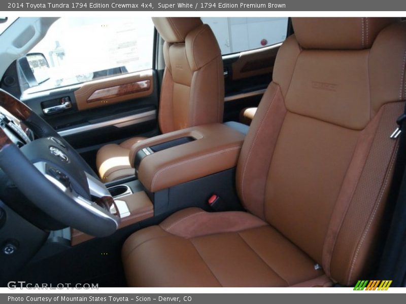 Super White / 1794 Edition Premium Brown 2014 Toyota Tundra 1794 Edition Crewmax 4x4