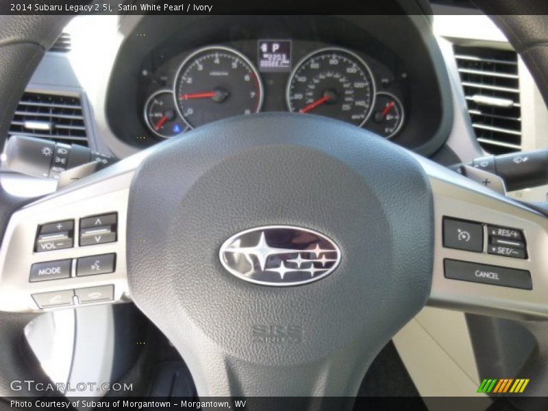 Satin White Pearl / Ivory 2014 Subaru Legacy 2.5i