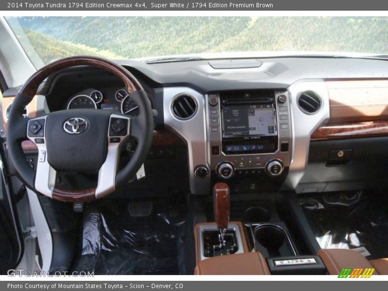Super White / 1794 Edition Premium Brown 2014 Toyota Tundra 1794 Edition Crewmax 4x4