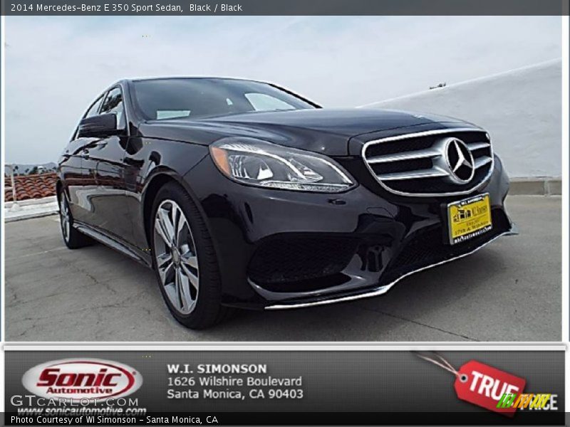 Black / Black 2014 Mercedes-Benz E 350 Sport Sedan
