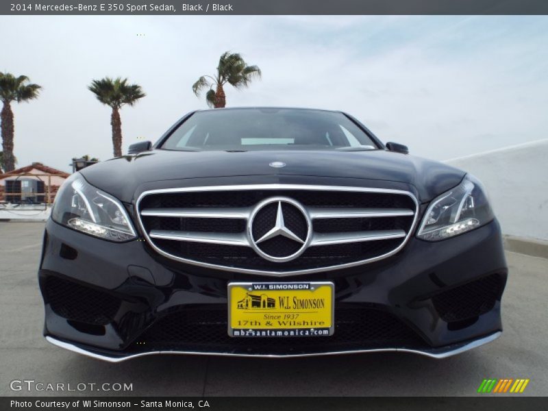 Black / Black 2014 Mercedes-Benz E 350 Sport Sedan