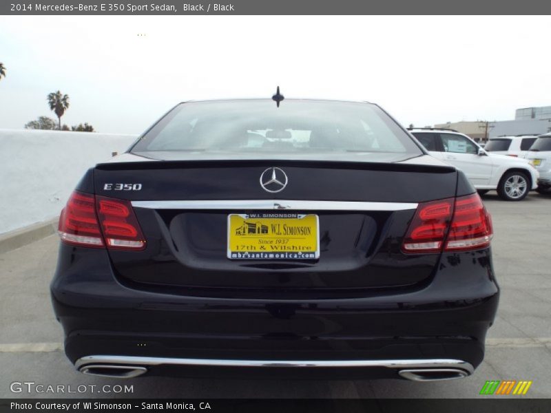 Black / Black 2014 Mercedes-Benz E 350 Sport Sedan