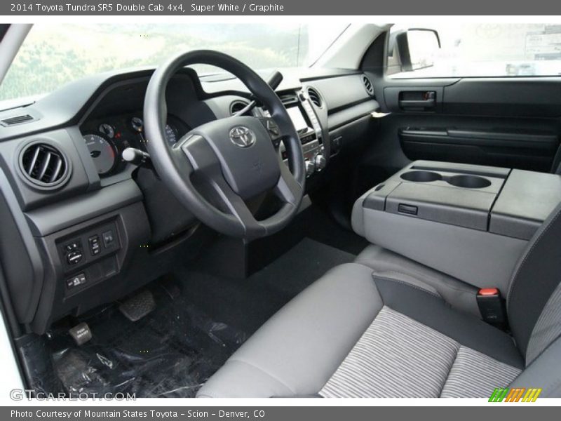 Super White / Graphite 2014 Toyota Tundra SR5 Double Cab 4x4