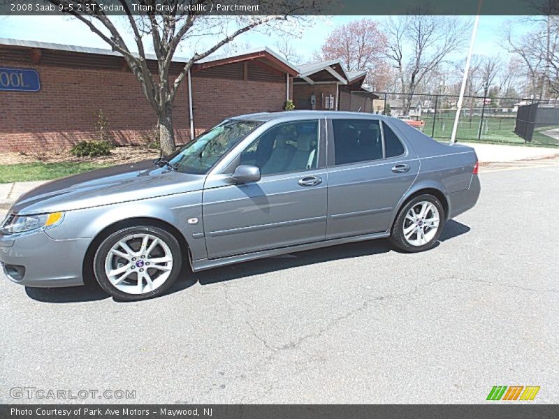 Titan Gray Metallic / Parchment 2008 Saab 9-5 2.3T Sedan