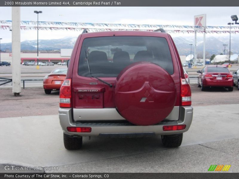 Cambridge Red Pearl / Tan 2003 Mitsubishi Montero Limited 4x4