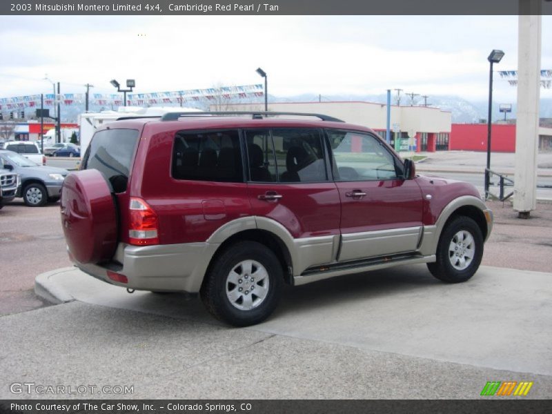 Cambridge Red Pearl / Tan 2003 Mitsubishi Montero Limited 4x4