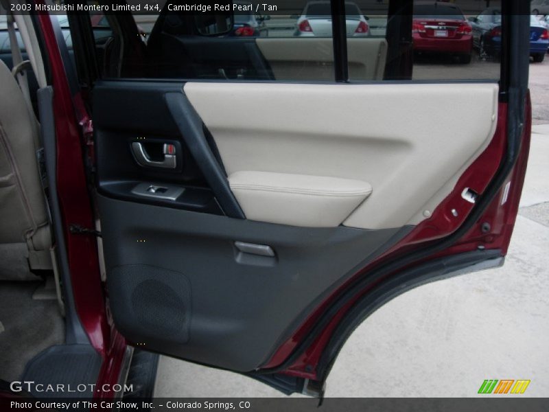 Cambridge Red Pearl / Tan 2003 Mitsubishi Montero Limited 4x4