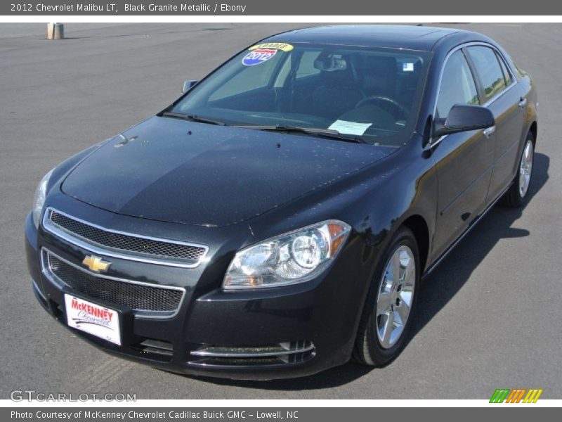 Black Granite Metallic / Ebony 2012 Chevrolet Malibu LT