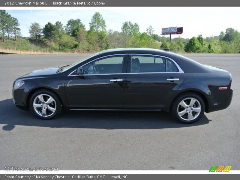 Black Granite Metallic / Ebony 2012 Chevrolet Malibu LT