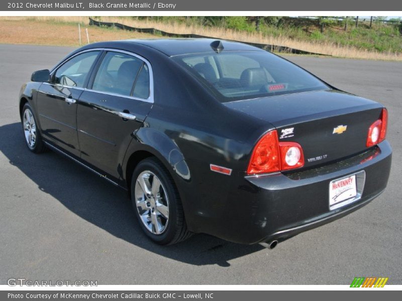 Black Granite Metallic / Ebony 2012 Chevrolet Malibu LT