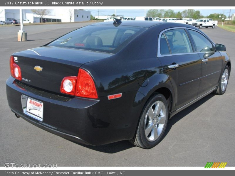 Black Granite Metallic / Ebony 2012 Chevrolet Malibu LT