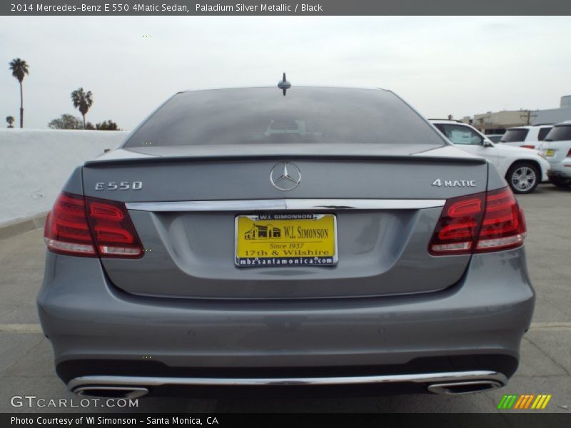 Paladium Silver Metallic / Black 2014 Mercedes-Benz E 550 4Matic Sedan