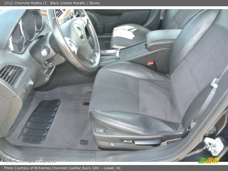 Black Granite Metallic / Ebony 2012 Chevrolet Malibu LT