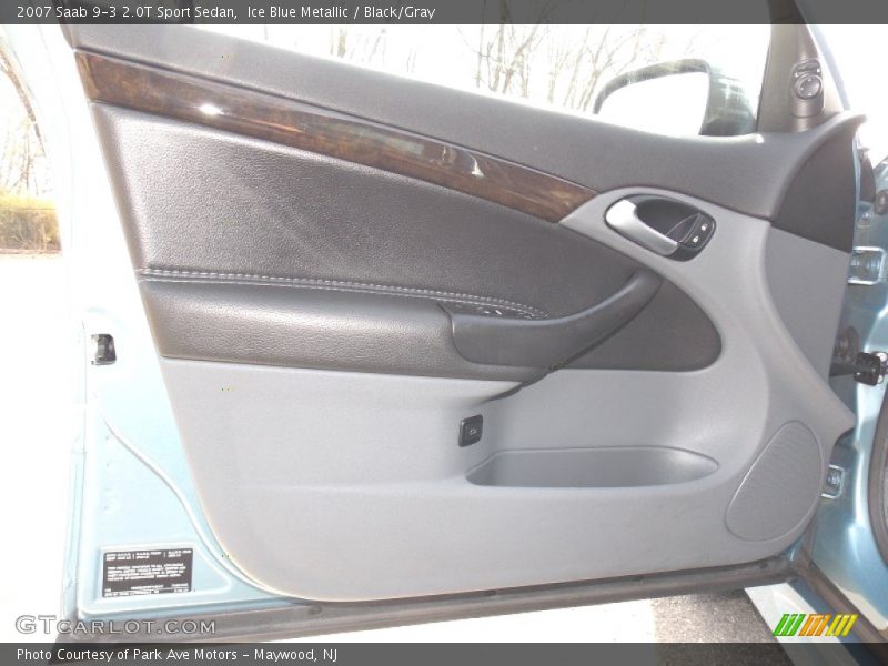 Ice Blue Metallic / Black/Gray 2007 Saab 9-3 2.0T Sport Sedan